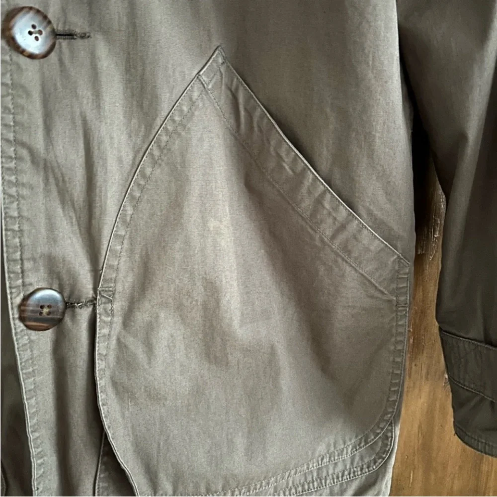 JCREW vintage classic chrome barn jacket cotton tan brown red plaid XS Oarsman - Picture 5 of 15